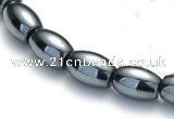CHE58 15.5  inches 10*20mm rice shape hematite beads Wholesale