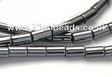 CHE59 15.5 inches 2*4mm column shape hematite beads Wholesale