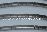 CHE600 15.5 inches 3*3mm cube plated hematite beads wholesale