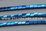 CHE605 15.5 inches 3*3mm cube plated hematite beads wholesale