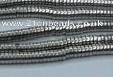 CHE651 15.5 inches 1*3mm tyre plated hematite beads wholesale