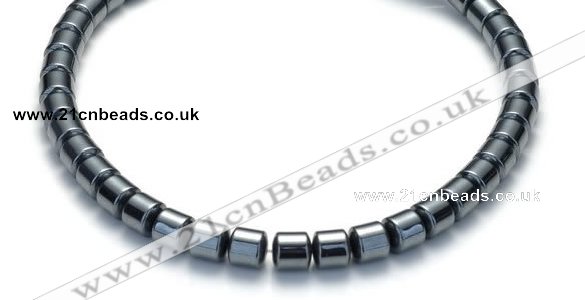 CHE67 15.5 inches 4mm column shape hematite beads Wholesale