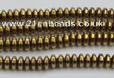 CHE729 15.5 inches 2*4mm rondelle plated hematite beads wholesale