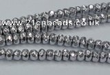 CHE732 15.5 inches 2*4mm faceted rondelle plated hematite beads