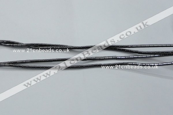 CHE755 15.5 inches 2*2.5mm tube hematite beads wholesale