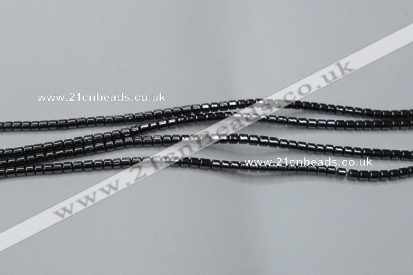 CHE772 15.5 inches 2*2mm drum hematite beads wholesale