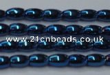 CHE799 15.5 inches 3*5mm rice plated hematite beads wholesale