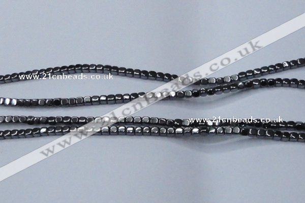 CHE817 15.5 inches 2*2mm dice hematite beads wholesale