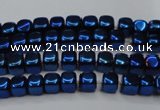 CHE851 15.5 inches 2*2mm dice platedhematite beads wholesale