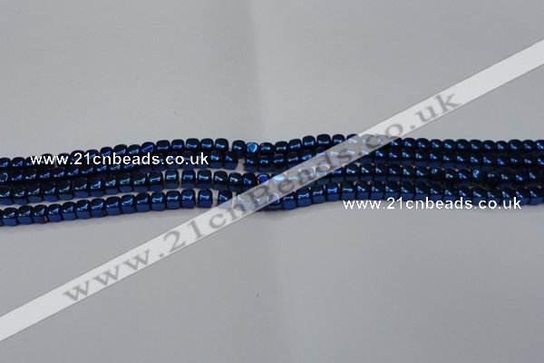 CHE851 15.5 inches 2*2mm dice platedhematite beads wholesale