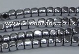 CHE858 15.5 inches 3*3mm dice platedhematite beads wholesale