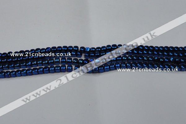 CHE859 15.5 inches 3*3mm dice platedhematite beads wholesale