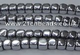 CHE866 15.5 inches 4*4mm dice platedhematite beads wholesale