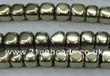 CHE875 15.5 inches 2*2mm dice plated hematite beads wholesale