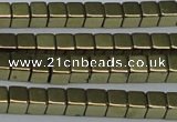 CHE879 15.5 inches 2*2mm cube plated hematite beads wholesale