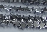 CHE936 15.5 inches 4mm star plated hematite beads wholesale