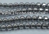 CHE972 15.5 inches 4*4mm plated hematite beads wholesale