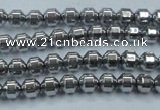 CHE972 15.5 inches 4*4mm plated hematite beads wholesale