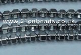 CHE981 15.5 inches 4*4mm plated hematite beads wholesale