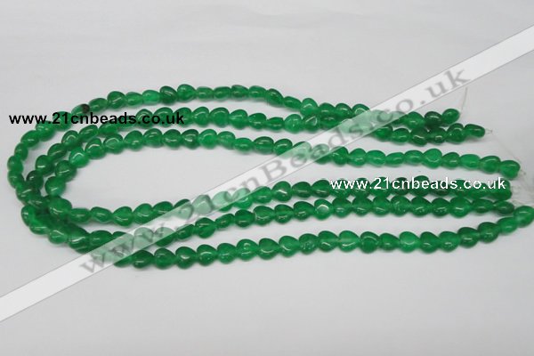 CHG04 15.5 inches 8*8mm heart dyed white jade beads wholesale