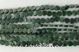 CHG104 15.5 inches 6mm flat heart African jade gemstone beads wholesale