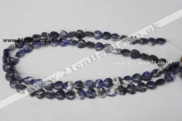 CHG11 15.5 inches 10*10mm heart sodalite gemstone beads wholesale