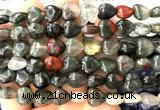 CHG158 15 inches 12mm heart blood jasper beads wholesale