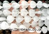 CHG200 15 inches 20mm heart white crystal beads wholesale