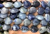 CHG206 15 inches 20mm heart blue aventurine jade beads wholesale