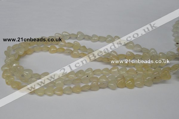 CHG21 15.5 inches 10*10mm heart yellow aventurine beads wholesale