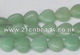 CHG26 15.5 inches 10*10mm heart green aventurine beads wholesale