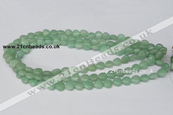 CHG26 15.5 inches 10*10mm heart green aventurine beads wholesale