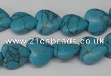 CHG31 15.5 inches 12*12mm heart turquoise beads wholesale