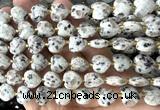 CHG314 15 inches 12mm faceted heart sesame jasper beads