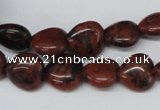 CHG36 15.5 inches 12*12mm heart mahogany obsidian beads wholesale