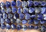 CHG374 15 inches 14mm faceted heart sodalite gemstone beads