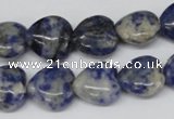 CHG43 15.5 inches 14*14mm heart sodalite gemstone beads wholesale