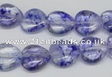 CHG44 15.5 inches 14*14mm heart dyed crystal beads wholesale