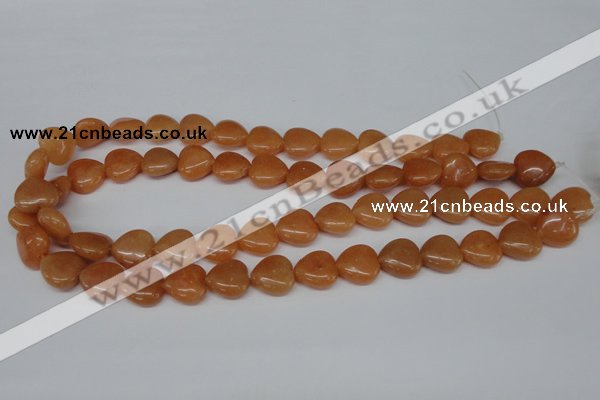 CHG47 15.5 inches 14*14mm heart red aventurine beads wholesale