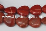 CHG49 15.5 inches 14*14mm heart red jasper beads wholesale