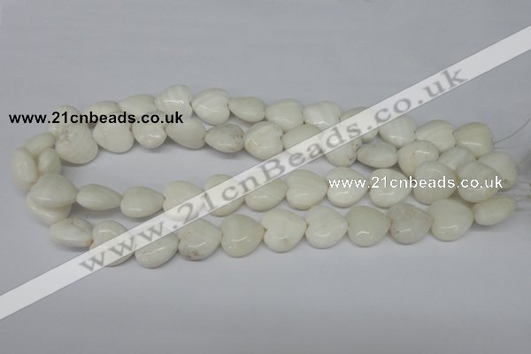 CHG62 15.5 inches 16*16mm heart shell beads wholesale