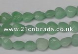 CHG90 15.5 inches 8*8mm faceted heart amazonite beads wholesale