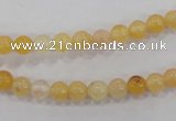 CHJ01 15.5 inches 4mm round honey jade stone beads wholesale