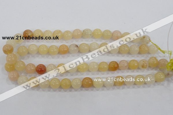 CHJ05 15.5 inches 12mm round honey jade stone beads wholesale