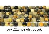 CHJ115 15 inches 8mm square honeybee jasper beads