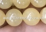 CHJ16 15.5 inches 14mm round honey jade beads wholesale