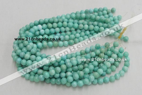 CHM01 16 inches 10mm round pale blue hemimorphite beads wholesale