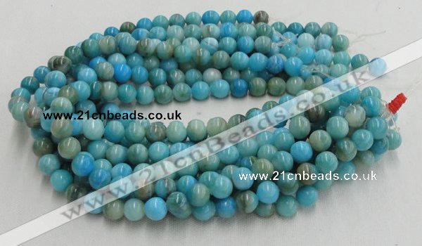 CHM02 16 inches 12mm round blue hemimorphite beads wholesale