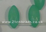 CHM18 15.5 inches 6*12mm faceted marquise green hemimorphite beads