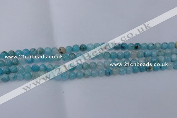 CHM201 15.5 inches 6mm round blue hemimorphite beads wholesale